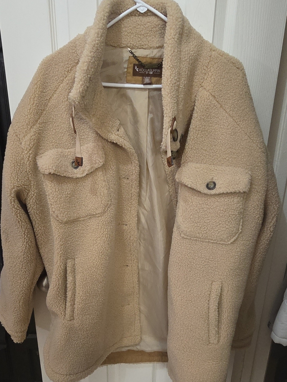Koolaburra Women's Cream Sherpa Jacket